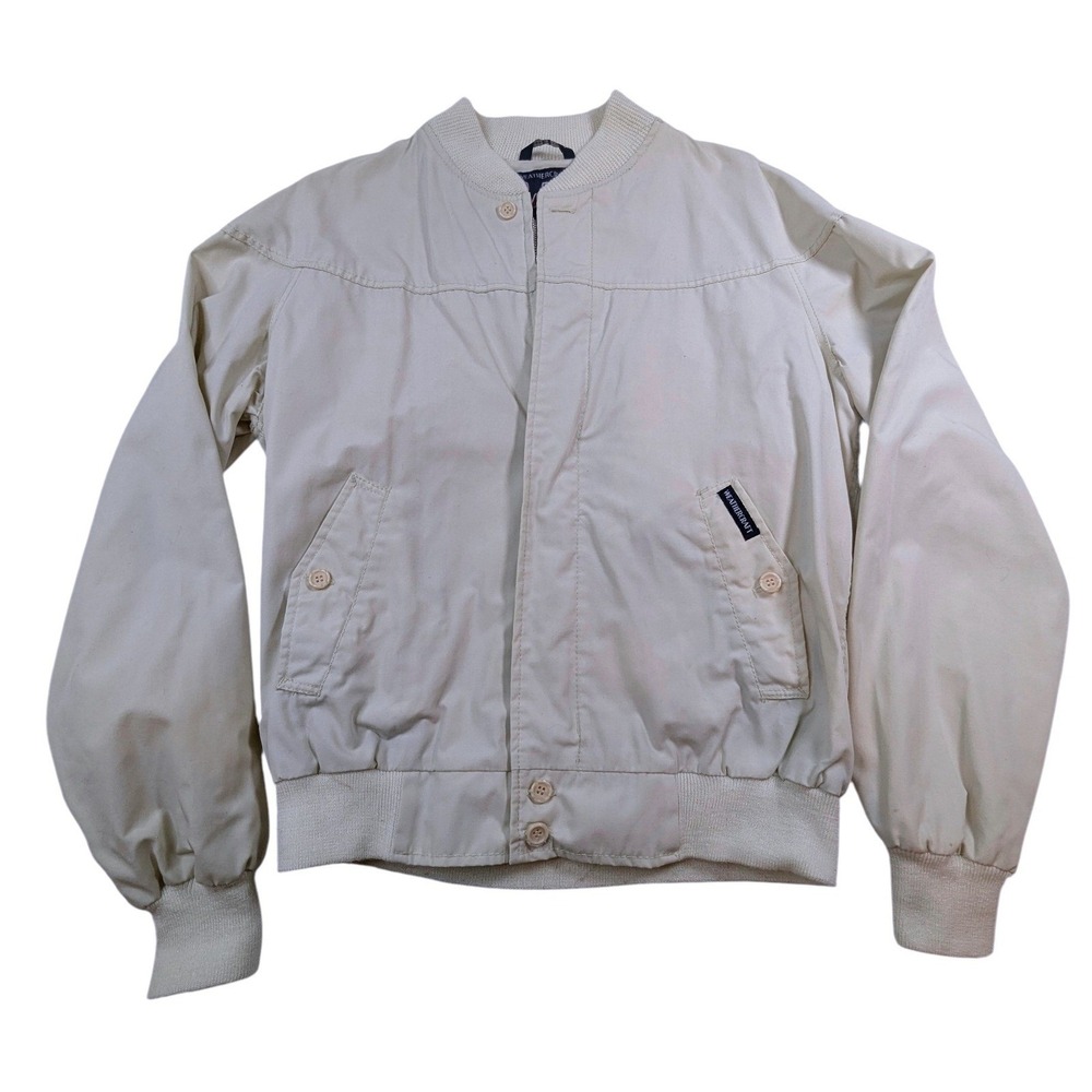 Weathercraft Bomber Jacket – M Beige‎ Lightweight Minimalist Outerwear